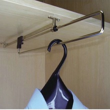 挂衣器衣柜挂衣杆顶装挂衣架衣橱里的挂杆横杆内抽拉裤架伸缩滑道