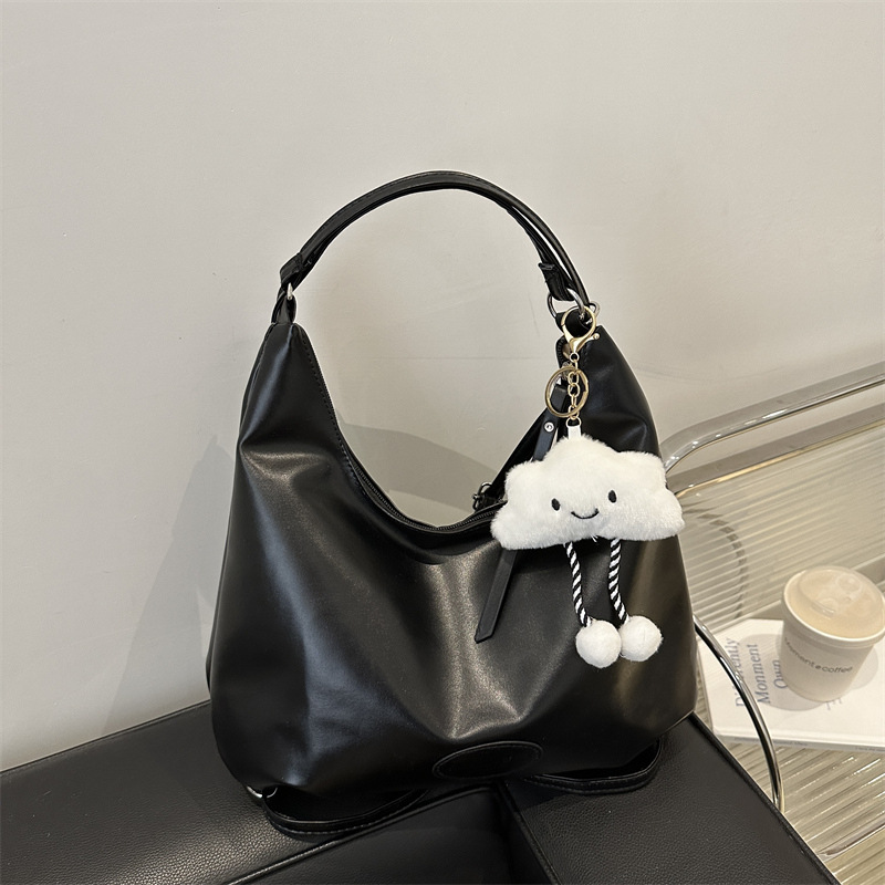 Mochila de moda coreana de invierno para mujeres 2024 nueva mochila de hombro simple de gran capacidad para mujeres