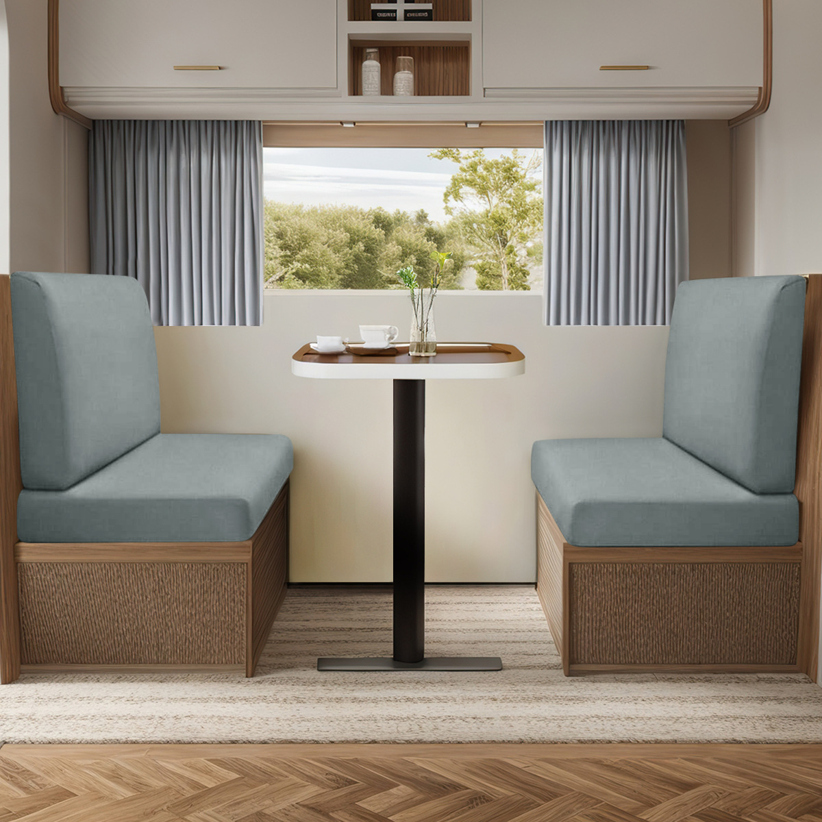 Amazon elástico transfronterizo 75D seda de leche impermeable cojín de RV cubierta de sofá cubierta de RV universal de color sólido