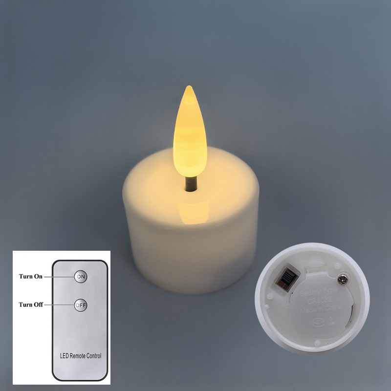 2032 총알 2버튼 리모콘 온백색 플래시(잠금 나사)