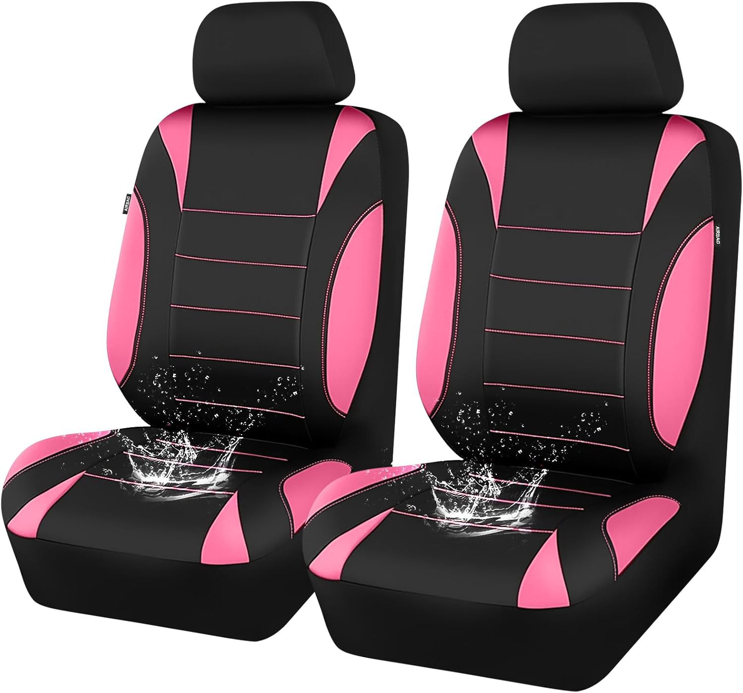 Pu Single-Line Crescent Leather Style Universal Car Seat Cushion Cover Amazon Temu Car Seat Cover