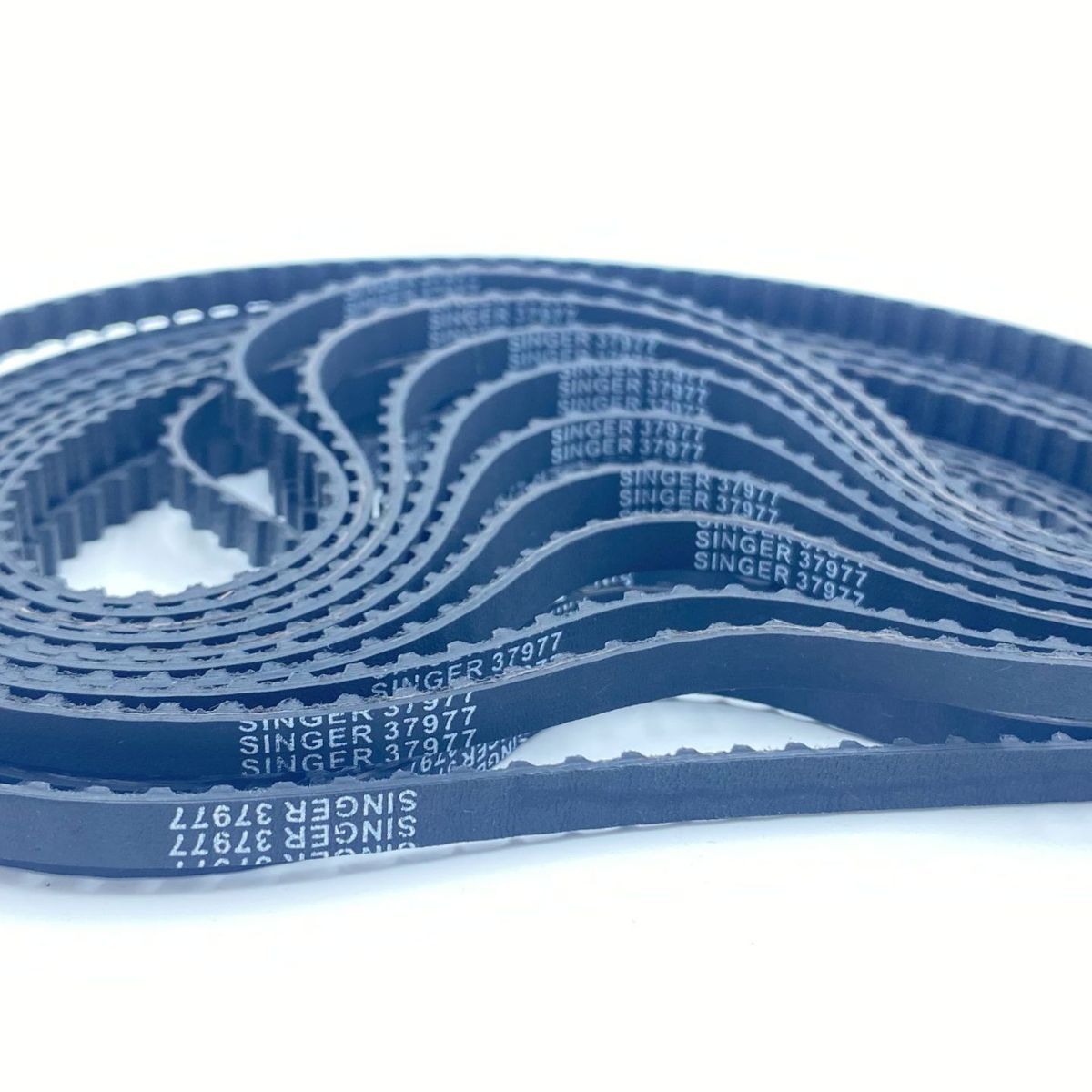 适用于胜家SINGER家用多功能缝纫机皮带黑色皮带37977单面齿皮带