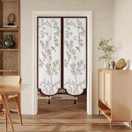 高级感中式新型门帘隔断帘半截式卧室房间家用防窥遮挡帘子卫生间