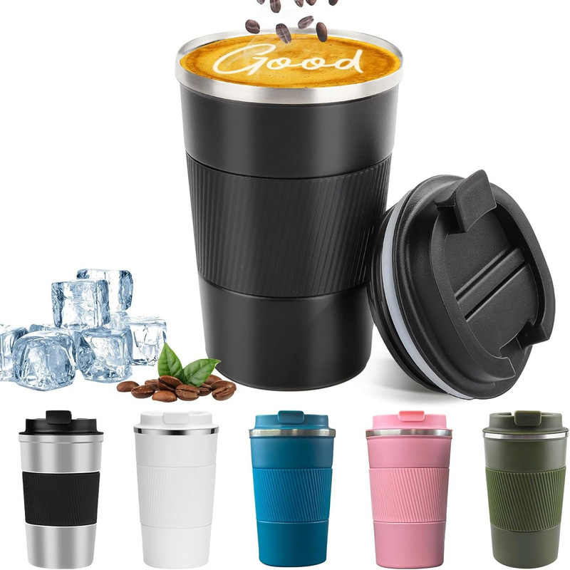 High-Looking 12-Ounce Stainless Steel Insulated Coffee Cup, Portable Leak-Proof Travel Cup, Business Office Cold-Keeping Cup High-Looking 12-Ounce Stainless Steel Insulated Coffee Cup, Portable Leak-Proof Travel Cup, Business Office Cold-Keeping Cup