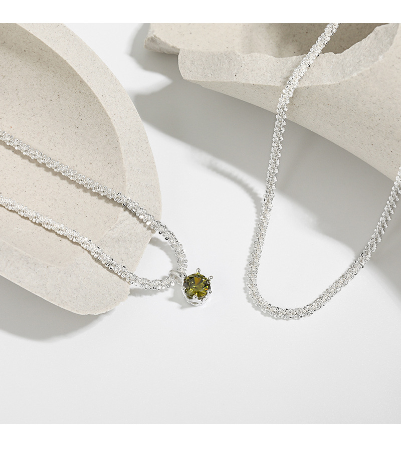 Simple Style Water Droplets Copper Plating Inlay Zircon Pendant Necklace 1 Piece