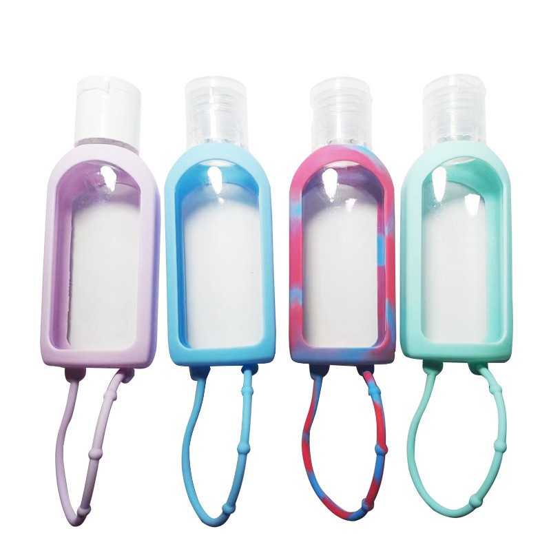 免水洗洗手液瓶套食品级的50/60ml硅胶多色香水瓶套免水消毒液硅