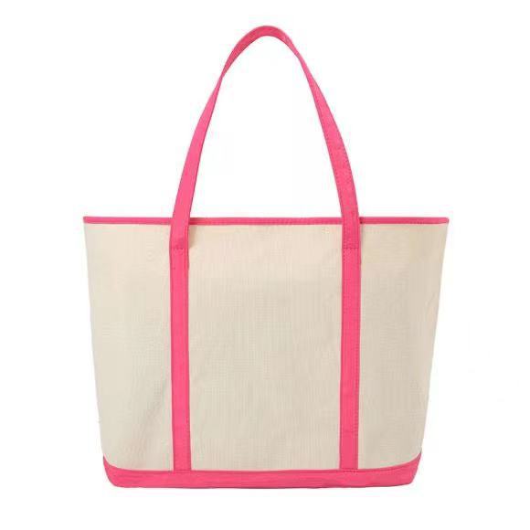 Sac cabas en toile grande capacité au toucher haut de gamme, idéal pour le travail et les trajets domicile-travail. Sac bandoulière, style Instagram, couleurs contrastées._voghion.com