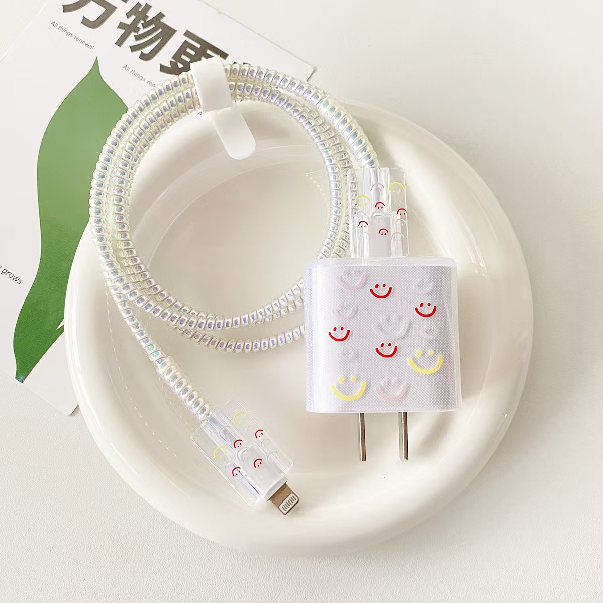 Aplicable a Apple 14 Cable Cover iPhone 13 Cargador Head 12 Promax Winding Cable Cover iPad