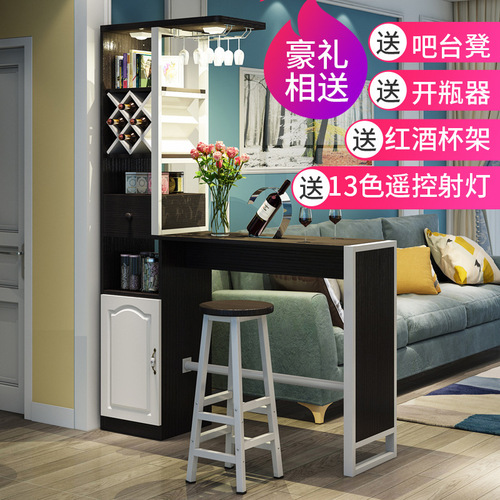 Household bar wine cabinet entrance partition cabinet storage cabinet Nordic dining table restaurant living room wall-mounted small bar table