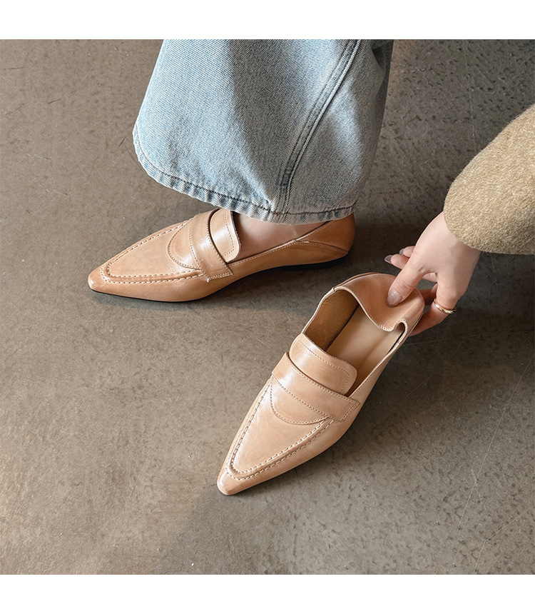 CHIKO Celexas Pointy Toe Block Heels Loafers Shoes