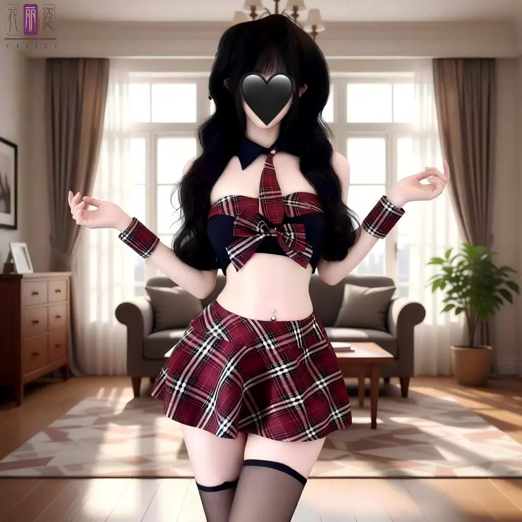 New Sexy Jk Uniform Crimson Plaid Preppy Style Abstinence Pajamas Pleated Skirt Flirting Sexy Intimates Set