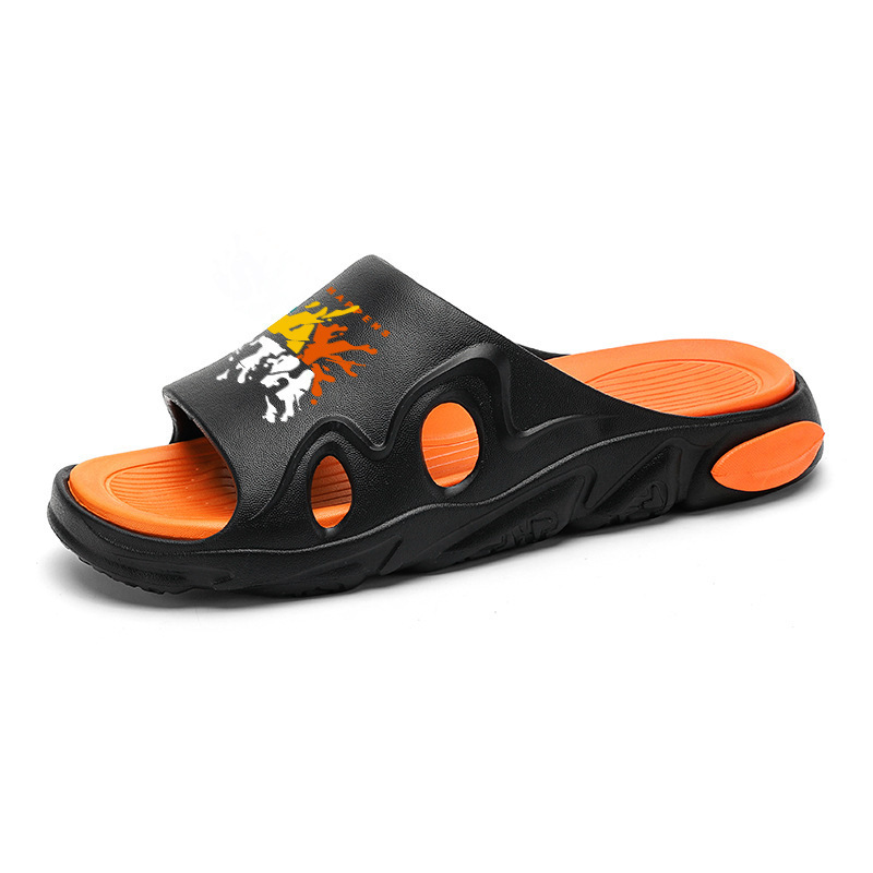 Zapatillas de moda de verano para hombres, zapatillas casuales, zapatillas de playa antideslizantes de fondo grueso para adolescentes