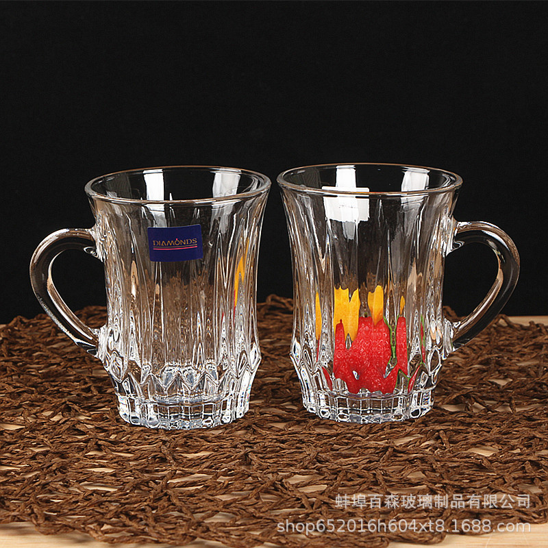 クリエイティブ水晶グラスセット耐熱透明カップ家庭用ジュースコーヒーカップ6点セットプレゼント卸売り|undefined
