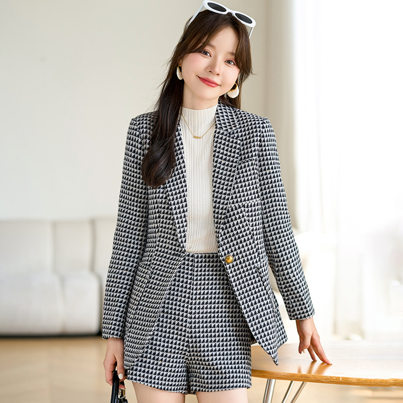 Woolen demi-season classic suit jacket