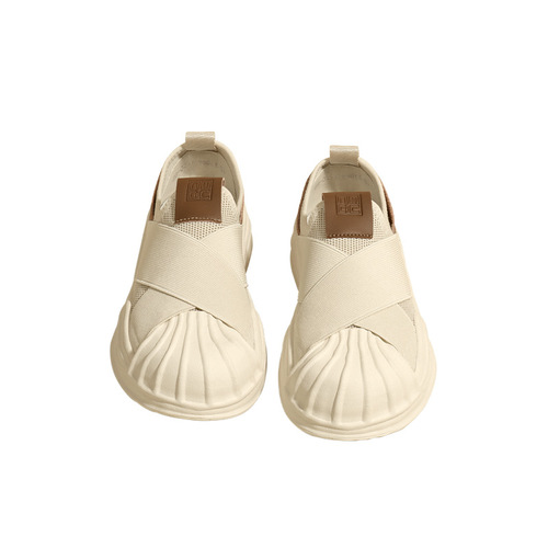 RuoJi Thick-Heeled Shell Toe Canvas Shoes  New Casual White Women's Spring Platform Shoes