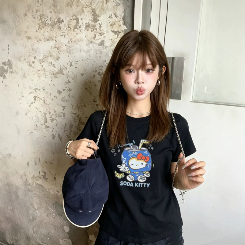 98220 Cloud Velvet T-shirt for women, 2026 autumn Korean style ins fashion simple casual versatile women's short-sleeve trendy T-shirt 98220 Cloud Velvet T-shirt for women, 2026 autumn Korean style ins fashion simple casual versatile women's short-sleeve trendy T-shirt