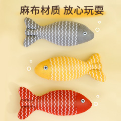 超大型ペット猫ミント魚玩具猫玩具猫麻布魚自ハイ猫ミント人形猫玩具