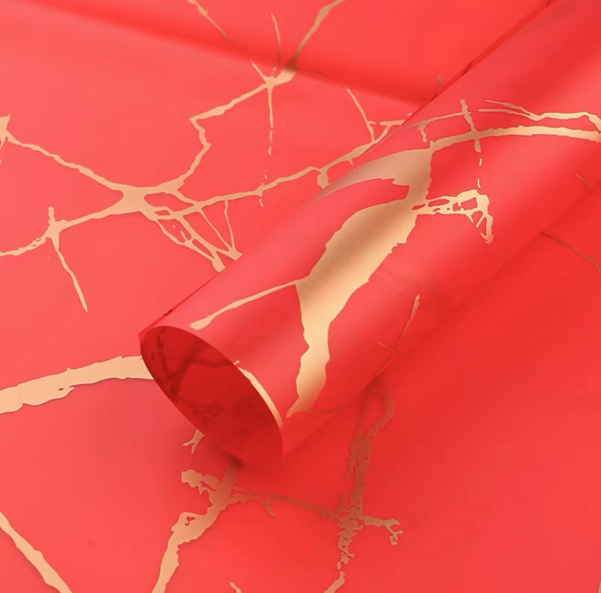 Papel de regalo impermeable con diseño de mármol de la marca Lizhiran, papel Nosa para envolver flores, materiales florales para embalaje de regalos.