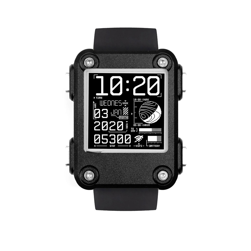 Watch 2.0PLUS ESP32 programmable open-source electronic watch smart wearable bracelet e-ink screen open source undefined
