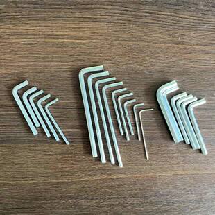 Factory wholesale 1.5~8mm galvanized L-type flat head plus hard hexagon wrench bicycle matching hexagon wrench
