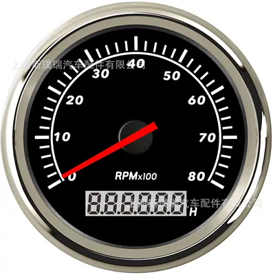 SPR 85mm qayıq taxometri 8000 RPM qırmızı LCD arxa işıqla