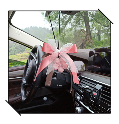 Ins goddess style car perfume, high-end flower shop style, peach blossom and cherry blossom car hanging aromatherapy, car interior aroma diffuser stone