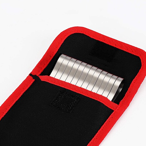 Stainless steel wave barbecue tool BBQ grilled chicken wing needle flat metal barbecue bag bag set barbecue skewers
