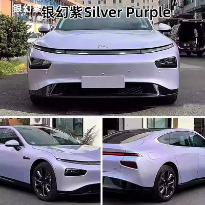 Source Factory Full Roll Ppf: Auto Color Change Film - imported-tpu-silver-fantasy-purple-152-15m-roll