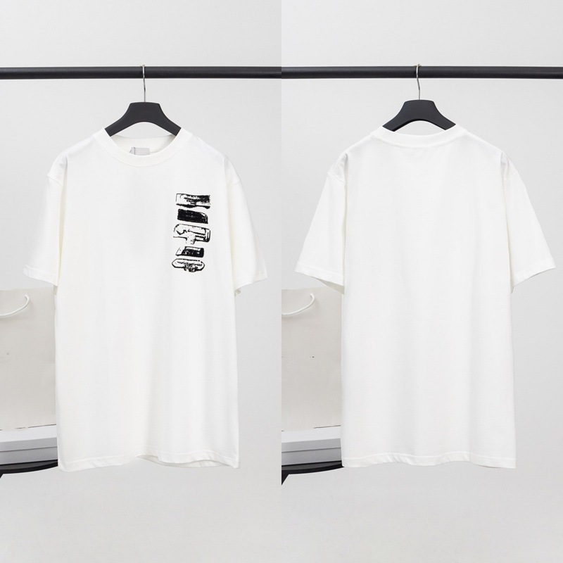 スポットハイバージョン Dijia S25 夏新作刺繍プリント Djia 高級トレンドシリーズカジュアル男女半袖 Tシャツ|undefined