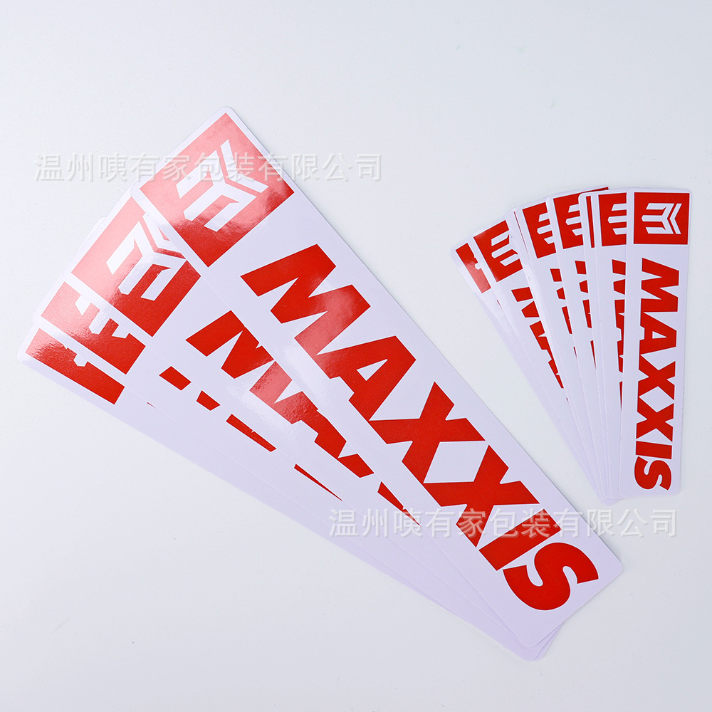 Customizado comercio exterior PVC pegatinas impermeables impresión no desgarrida protector solar pegatinas de etiqueta de comercio exterior image 3
