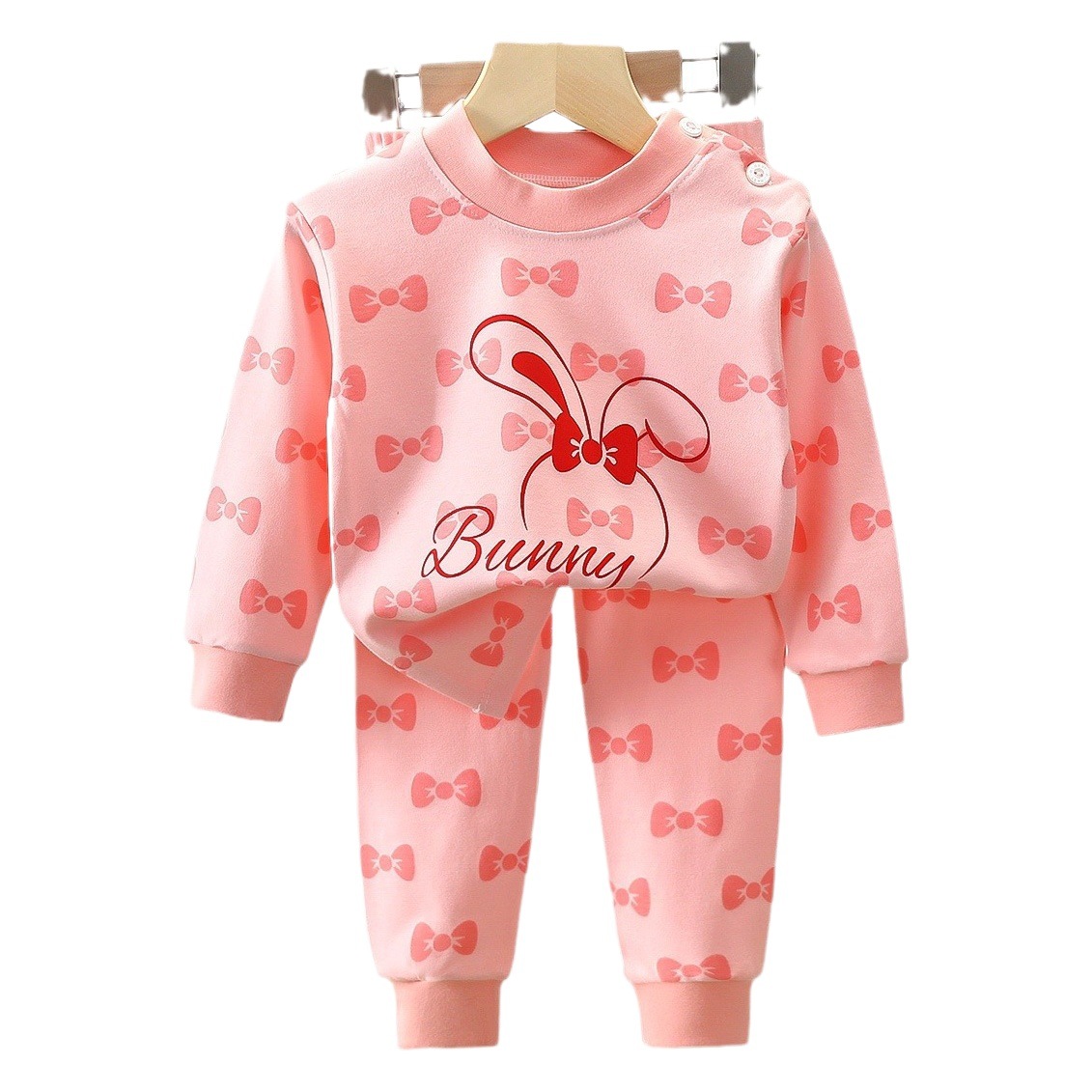 Ropa interior para niños, traje de algodón, ropa de otoño para niños cálidos, pijamas, ropa de otoño para bebés, pantalones largos, ropa para el hogar, ropa para niños