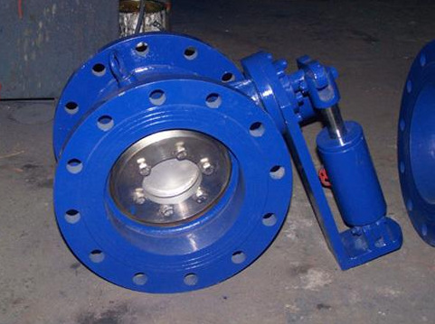 微阻蝶式止回阀 缓闭式法兰止回阀HH47X-16 DN100微阻缓冲止回阀