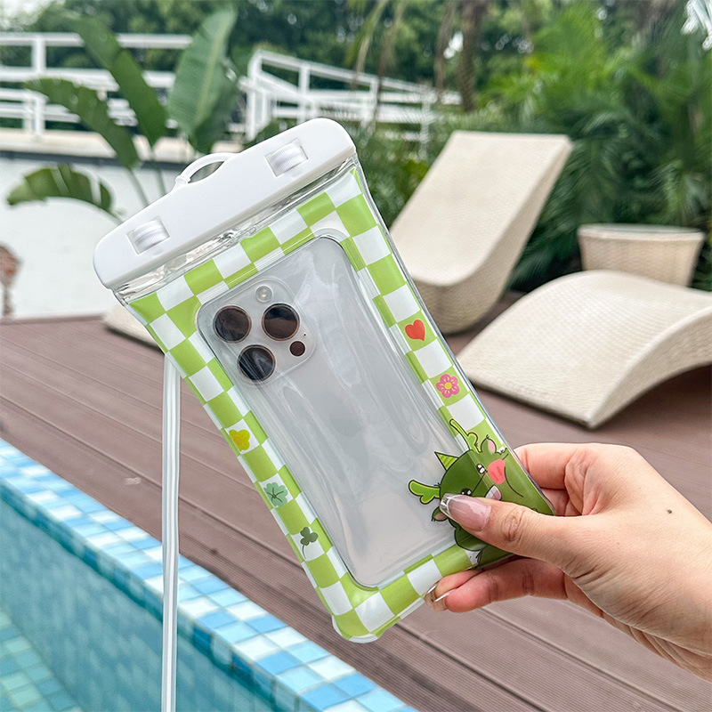 Bolsa impermeable para teléfonos móviles, bolsa de aire de dibujos animados, cubierta de pantalla táctil, bolsa impermeable para teléfonos móviles de 8 grados, bolsa impermeable para nadar, bolsa impermeable para buceo image 55