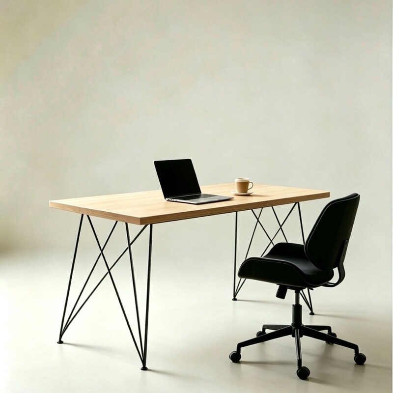 Solid Wood Desk, Chinese-Style Simple Long Table, Home Computer Desk, Living Room Desktop Office Desk, Student Writing Desk
