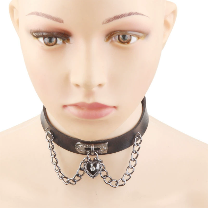 Европейские и американские темные чокеры панк стиль любви кожаная цепь шейный ремень
