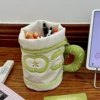 Apple, green handheld pencil case