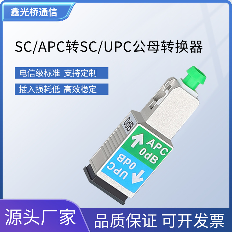电信级SC/APC转SC/UPC公母转换器路由器光模块转接头连接器适配器