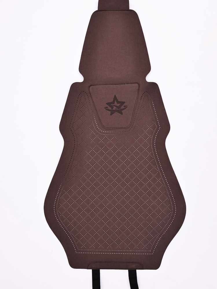 Car lumbar support, breathable summer car seat cushion, suede seat back pad, main and passenger seat backrest, waist support cushion