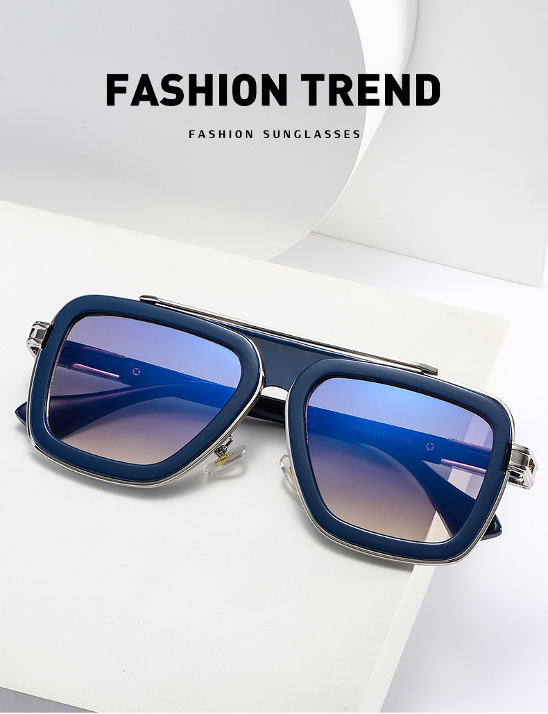 60g Weight Full Frame Glasses Structure Sunglasses Classification PC, UV400 Protection Lens Material Square Glasses Style Travel, Fishing Occasion Solid Color Pattern All Seasons Season Women's Gender Casual, Elegant, Lady Style Grey Color Casual Elegant Lady Solid Color PC UV400 Protection Square Full Frame Men's Sunglasses 10