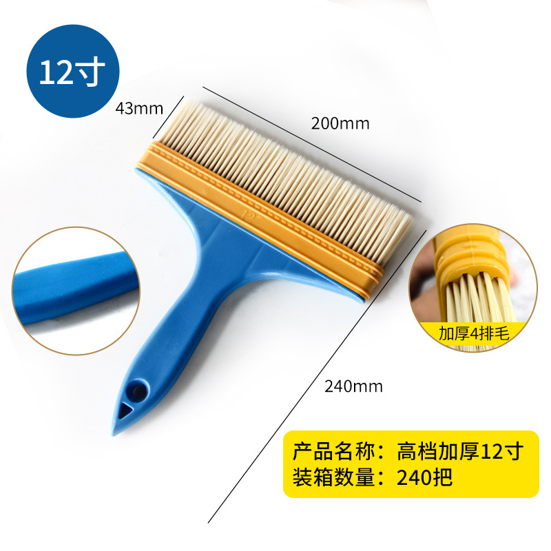 Mango de plástico azul afilado cepillo de alambre cepillo de pintura cepillo de barbacoa cepillo de aceite al por mayor herramientas de hardware cepillo pequeño