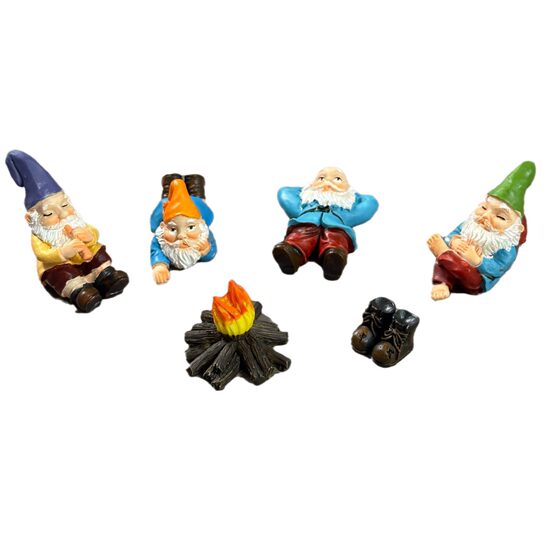 Cross-border Bonfire Barbecue Dwarf Dwarf suit Courtyard Outdoor Statue Garden Decoration Ornaments Home Crafts