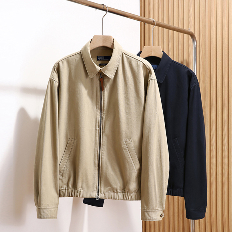 Kişi üçün retro yaxalı jaket, Pima pambıq