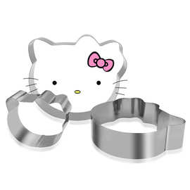 不锈钢饼干模具KITTY猫蛋糕模具戚风模具翻糖模具饼干切烘焙工具