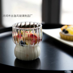 かわいいins少女太ったカップ家庭用アイスクリームカップ牛乳朝食オート麦カップクリエイティブガラスカップ