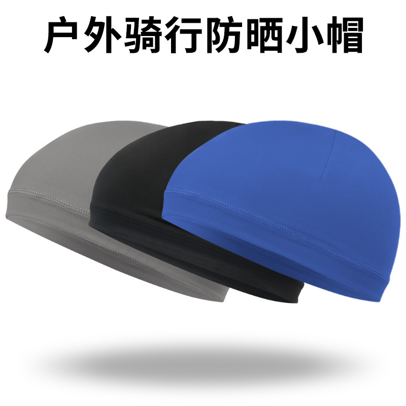 Cross-border Hot Sale Summer Thin Sports Riding Cap Sweat Absorbing Breathable Quick-drying Cap Outdoor Helmet Lining Hat