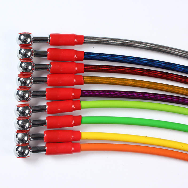 Motorcycle brake oil pipe hydraulic pipe modified Universal high pressure pipe steel wire hose
