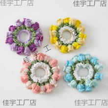 幸福铃ins手工铃兰花发圈甜美超仙扎头绳女生2023年新款秋冬皮筋