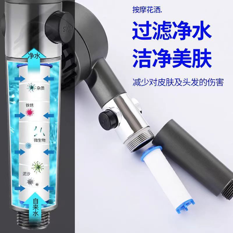 Shower head filter cotton pp cotton core universal for impurity removal, anti-clogging, residual chlorine removal, water purification, nano faucet replacement filter core pp cotton Item Picture