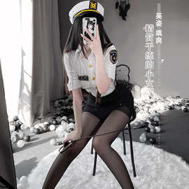 林林婷性感情趣内衣制服诱惑纯欲服装女警套装调情火辣床上激情