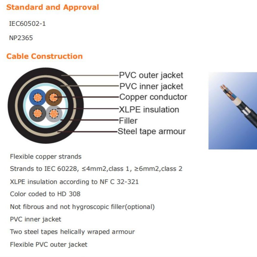 XAV_H1XAV葡萄牙标准电缆有认证